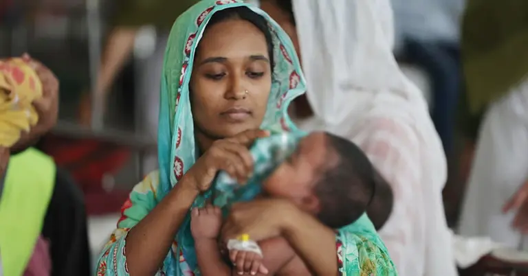 হাম উপসর্গ নিয়ে হাসপাতালে ভর্তি শিশু
